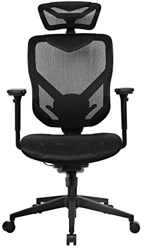 REKT RGo Chaise de Bureau Ergonomique Haute qualité Confort Synchrone - Accoudoirs 4D, appuie tête, réglage Cervical, Lombaire, Profondeur d'assise, Supporte jusqu'à 150 kg