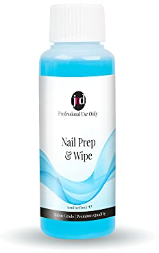 JND Nail Prep & Gel Polish Wipe Sticky Residue Remover Cleaner, UVLED Gel Polish Preparation (Sanitises Nail Plate) and Finisher (Removes Tacky Layer) 50ml