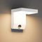 K-Bright 20W 1540LM LED Aussenleuchte Mit Bewegungsmelder, Sensor Außenwandleuchte, LED Wandleuchte Aussen für Balkon Garten 3000K IP65 Waterproof Weiß(Rechteck)