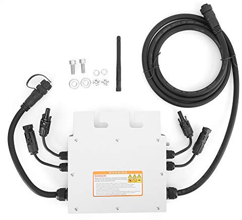 mumisuto Micro Onduleur Solaire, 600W Onduleur Réseau, Inverter de Réseau, IP65 Étanche, SG600MD 120V 230V Grille Solaire Cravate Micro Inverter MPPT