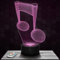 Nachttischlampe - Touch-Nachtlicht Note Musik 3D-LED-Lampe Illusion, Geschenkidee Weihnachten Geburtstag Junge und Mädchen Nachttischlampe Kinder- oder Erwachsenenzimmer