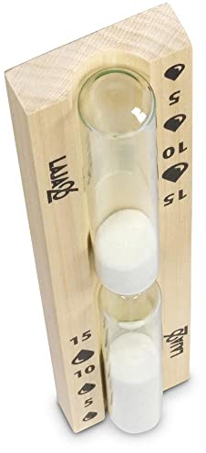 Sauna Sanduhr ''Small'' weißer Sand