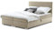 Boxspringbett Grenland 180x200 mit Bonnell-Federkernmatratze und Topper. Kontinentalbett mit Stauraumbett und dekoratives Kopfteil! Das Beste Doppelbett für Seniorenbett! (Trinity 02)