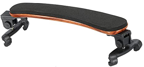sourcing map Violin Schulterstütze für Geige 1/2-1/4-1/8 Größe mit zusammenklappbar Füßen