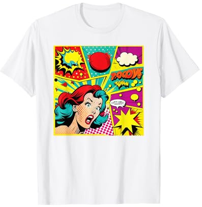 Lustiges Retro Comic Pop Art Shirt Fun Cartoon Comics Manga Tee T-Shirt