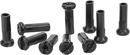 FOLOSAFENAR Sombreros de Radios de Rueda de Bicicleta ,Pezones de Radios de Bicicleta Portátiles de Hierro Ligero Resistente a la Corrosión para Bicicleta de Carretera(Negro)