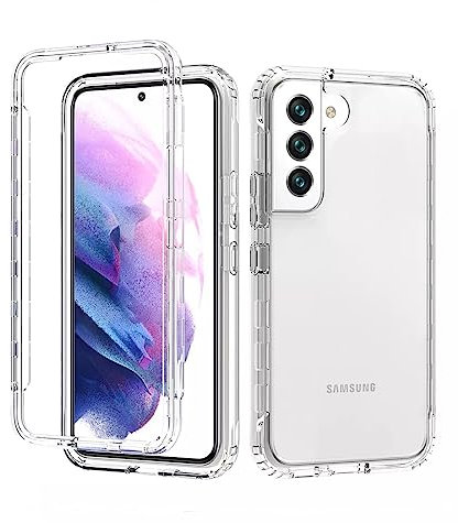 AMAZE!UK Compatible with Samsung Galaxy A24 5G Case, Ultra Slim Premium Shock Proof 360 Crystal Hybrid Bumper Mobile Phone Cover (Hard PC Back + Flexible Front TPU) (Samsung Galaxy A24 5G) Clear