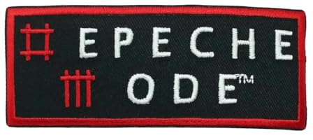 hotrodspirit - Aufnäher zum Aufbügeln, Motiv: Depeche Mode, Band, New Vawe, 10 x 4 cm, Rock