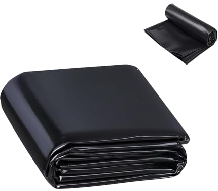 Ywanwj 13x14.5ft Teichfolie Poolfolie Hochwertige Beständigkeit Dichtungsfolie Teichmembran Gartenteich Teiche Blumen Gärten Völlig sicher für Wasserfall teich baufolie Einfaches Schneiden