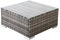 Arebos Polyrattan Beistelltisch 70 × 70 × 34 cm | Höhenverstellbare Füße | 5mm Sicherheitsglas | wetterfest Gartentisch Balkontisch Kaffeetisch Outdoor | Couchtisch Terrassentisch | Grau