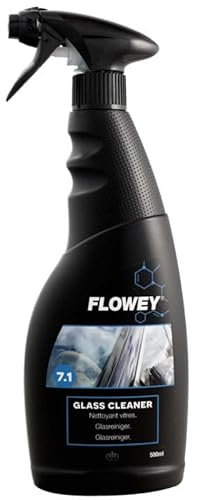 Flowey 7.1 Glass Cleaner Scheibenreiniger Glasreiniger speziell für KFZ - entfernt mühelos Schmutz, Insekten, Nikotin -streifenrei 500ml