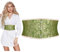 SUOSDEY Damen Korsett Gürtel, Breite Taille Gürtel für Kleid Cosplay Krawatte Waspie Gürtel grasgrün