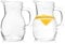 KONZEPT Hochwertiger Wasserkrug Glas 2 Stk Set 250ml Glaskrug Perfekt für Wasser, Milch, Säfte Wasserkanne mit ergonomischem Griff – In verschiedenen Größen erhältlich