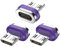 AUFU 16-Pin Micro USB Magnet Tip Heads [3 Pack] Magnetic Adapter 18W Head Dust Protection Connector for Magnetic Charging Cable