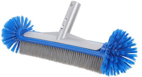 SUPVOX Brosse De Piscine À Manche Ergonomique 16 Pouces Brosse Ronde Robuste pour Le Nettoyage des Parois Carrelées De La Piscine