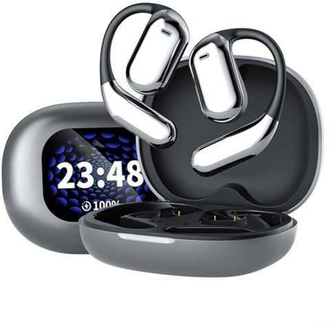 Q16Pro In-Ear-Ohrhörer, kabellose Ohrhörer, offene Ohrhörer, IPX5 wasserdicht, Touchscreen und hervorragender Klang (grau)