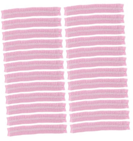 Healvian 100stücke Einweg-haarnetze Aus Vlies Für Gastronomie Und Arbeit Netz-haarnetze Einweg-vlies-netzkappen Kopfbedeckungen