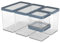 Rotho Loft Set Vorratsdosen 5 tlg. LOFT, Kunststoff (PP) BPA-frei, transparent, (32.3 x 22.3 x 16.6 cm), AROMADICHTER VERSCHLUSS