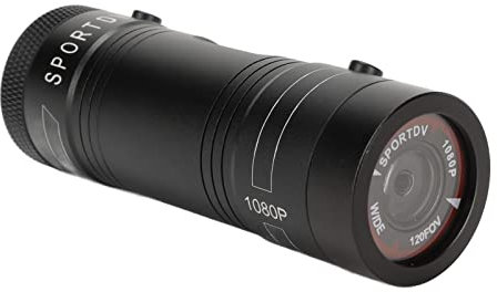 lvifloae Helmkamera, Motorradhelmkamera, HD 1080p, 120 Grad Weitwinkel, wasserdichte, kompakte Fahrrad-Sportkamera mit Mikrofon für Mountain Wilderness Outdoor Recorder