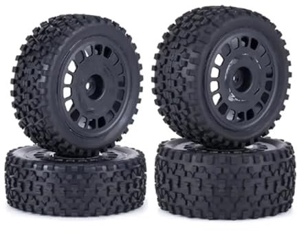 Kompatibel Mit Wltoys 104001 Für Tamiya Für TT-02B DT-02 1/10 Rc Für Rallye-Reifen Für Buggy-Reifenmontage Klebebänder Klebewerkzeuge RC Auto Reifen(Black 4pcs)