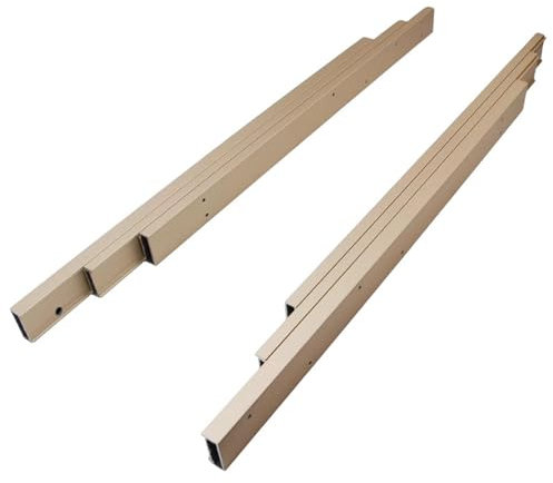 Vituord Voll Ausziehbare Tischschiene, Robuste Aluminium-Ausziehschienen Für Schubladen, 30 Kg Belastbar, Mehrteilige Teleskopschiene, Für Verdeckte Tisch, Schreibtisch
