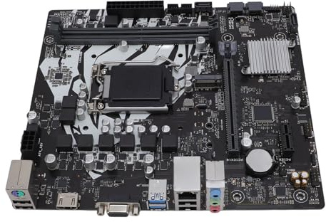LGA 1200 CPU-Computer-Mainboard mit DDR4 3200 MHz-Speicher, M-ATX-Motherboard für Core der 11. und 10. Generation, Celeron-CPU-Prozessoren, M.2-Ports, Serielle ATA