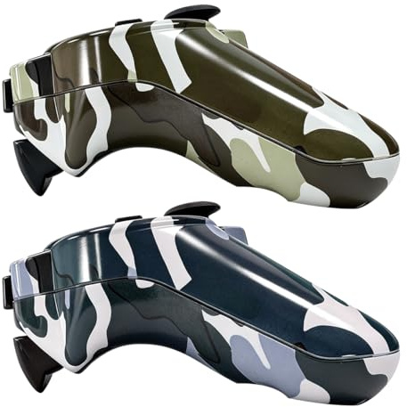 SWCTIM P3 Controller Wireless 2 Pack,Verbesserte Fernbedienung für P3 | 6-Achsen Gyro Sensor,Doppelter Vibration,USB-Ladekabel,Camo Blau und Camo Grau