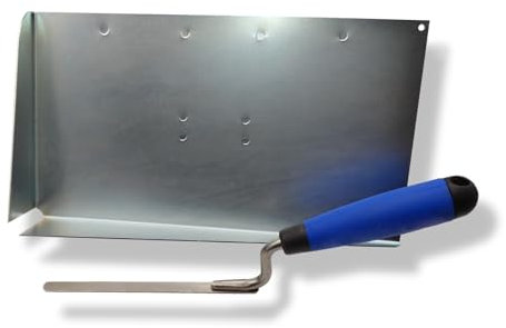 DEWEPRO Fugbrett mit Stoßfugenöffnung & Fugenkelle 10mm – Profi-Set für präzises Verfugen von Klinker und Mauerwerksarbeiten