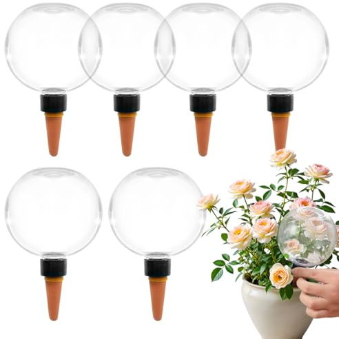 Wapasezyar 6 sfere di irrigazione per piante, 500 ml, erogatore d'acqua per piante, irrigazione automatica delle piante, per interni ed esterni