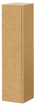 Weinkarton 1 Flasche - Geschenkverpackung für Weinflaschen - Weinflaschenbox aus Kraftpapier natur - SET 50 Stück