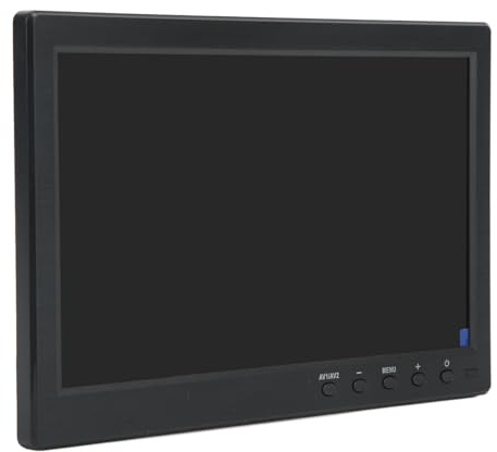 Cocoarm Monitor de Microscopio Industrial, Monitor CCTV de 10 Pulgadas, Pantalla LCD ABS, Pantalla LED de 1280x800 con de Imagen AV VGA BNC USB, para Uso de Cámara de Seguridad en Banco de