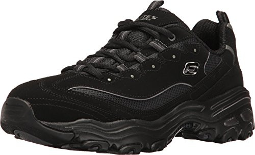 Skechers D'Lites 52675-BBK, Mens Sneakers,Sports Shoes, Black, 44 EU