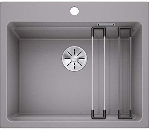 BLANCO ETAGON 6 – Granitspüle aus SILGRANIT für die Küche für 60 cm breite Unterschränke – grau – 524531