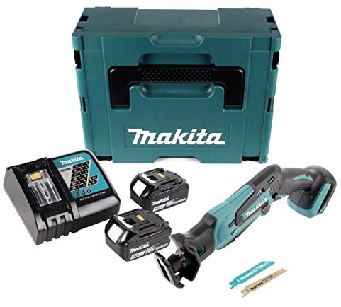 Makita DJR 183 RFJ Reciprosäge 18V + 2x Akku 3,0Ah + Ladegerät + Makpac