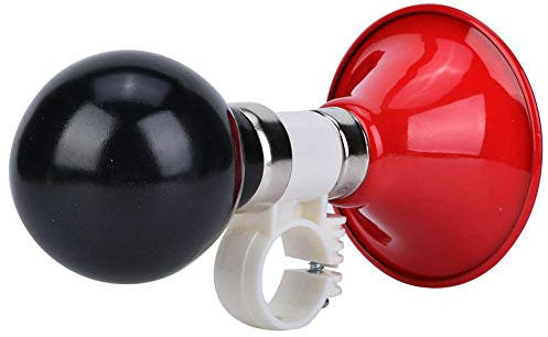 Kinder Fahrradhorn Metall Gummi Fahrradhorn Warnung Glocke Fahrrad Lenker Ring Glocke für Kinder Fahrrad(ROT)