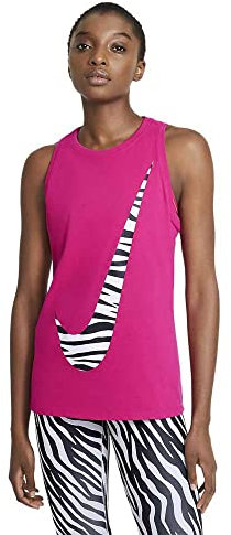 Nike Dry Dfc Icon Clash, Canottiera Donna, Rosa (Fireberry), XS