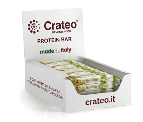 PROLIVE 40 30 30 BIANCO E PISTACCHIO – Barrette Proteiche a zona 40 30 30, Senza Zuccheri Aggiunti, Croccante, Puro Cioccolato Bianco, 30% Proteine Del Siero del Latte (Whey Protein)(12x40g)