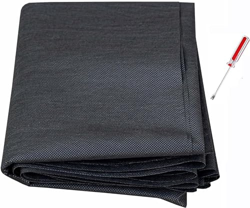 YLM1991 Tela de repuesto para sofás, sillas, bases de resorte, 75 g, tela de plataforma no tejida de 1,6 x 3 m, color negro