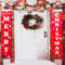 SPEACOUR Banners Navideños Feliz Navidad Banner Decoración Decoración de Puerta de Navidad Bienvenida Cartel de Navidad Bandera de Decoración de Navidad para Puerta, Ventana y Balcón Interno y Externo