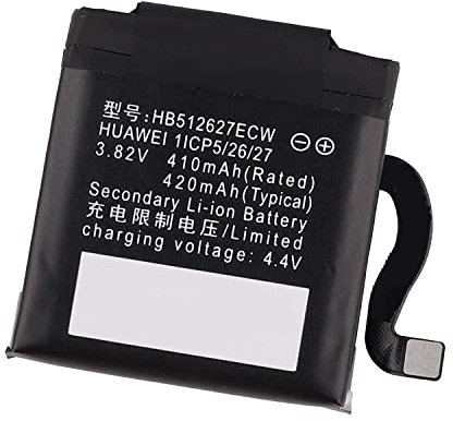Backupower Bater¨ªa de Repuesto HB512627ECW Compatible con Huawei Watch 2, Huawei Watch 2 4G, Watch 2 Pro 4G, HB512627ECW 1ICP5/26/27