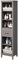 fevarbord 171cm Hoch Badezimmerschrank Hochschrank schmaler Badschrank mit 1 Schublade und 5 offenen Fächern, 42x31x171cm, Rauchgrau