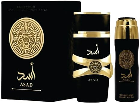 SAPPHIRE'S CHOICE Asad 100 ml Eau de Parfum für Herren, Vanille, Tabak und Oud-Duft, Arabischer Duft, Männerparfüm