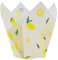 24 Cápsulas de Papel para Cupcakes de PME en forma de tulipán, Limones