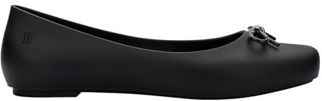 Melissa Womens Aura Basic Jelly Ballet Flats - Black - 5