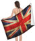 Strandtücher Union Jack Strandtuch Sandfreie Strandlaken Pflegeleicht Saunatuch Für Wandern Spa Reise,80X130Cm