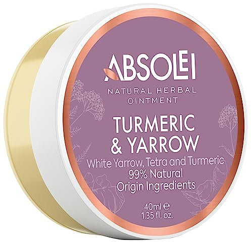 Absolei Pomada Hemorroides, Pomada Natural para Ardor, Picazón y Malestar con Milenrama Blanca, Zumaque y Cúrcuma, 40 ml