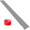 LIEKUMM 2 cm Höhe PVC Türschwellenrampe, 800 kg Tragkraft Türschwellenrampe Saugroboter, Rollstuhlrampe für Innen- und Außenbereich, Schwellenrampe für Elektro-Rollstuhl, Kinderwagen, Garage, Grau
