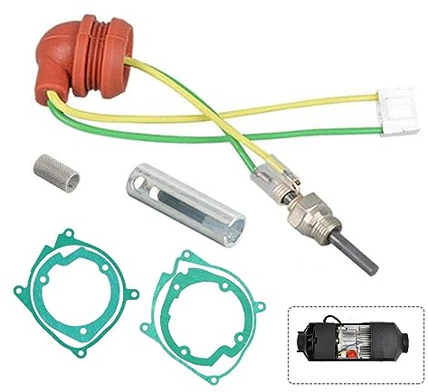 Glühkerze Heizung 2-8kw, Standheizung Keramik Glühkerze, Keramik Pin Glühkerze Kit, Diesel Standheizung, für Luft Diesel Universal Parkheizung Pin Auto Heizstecker Service Kit, Air Standheizung