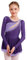 inhzoy Abito da Pattinaggio Artistico Bambina Manica Lunga Vestito da Balletto Ginnastica Artistica Body da Danza Classica Ballerina Strass Leotards Vestito da Ballo Lirico Viola 7-8 Anni