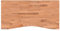 vidaXL Schreibtischplatte, Tischplatte mit 4 abgerundeten Ecken, Arbeitsplatte Platte für Schreibtisch Esstisch, Holzplatte Bürotischplatte, 100x(45-50) x4 cm Massivholz Buche
